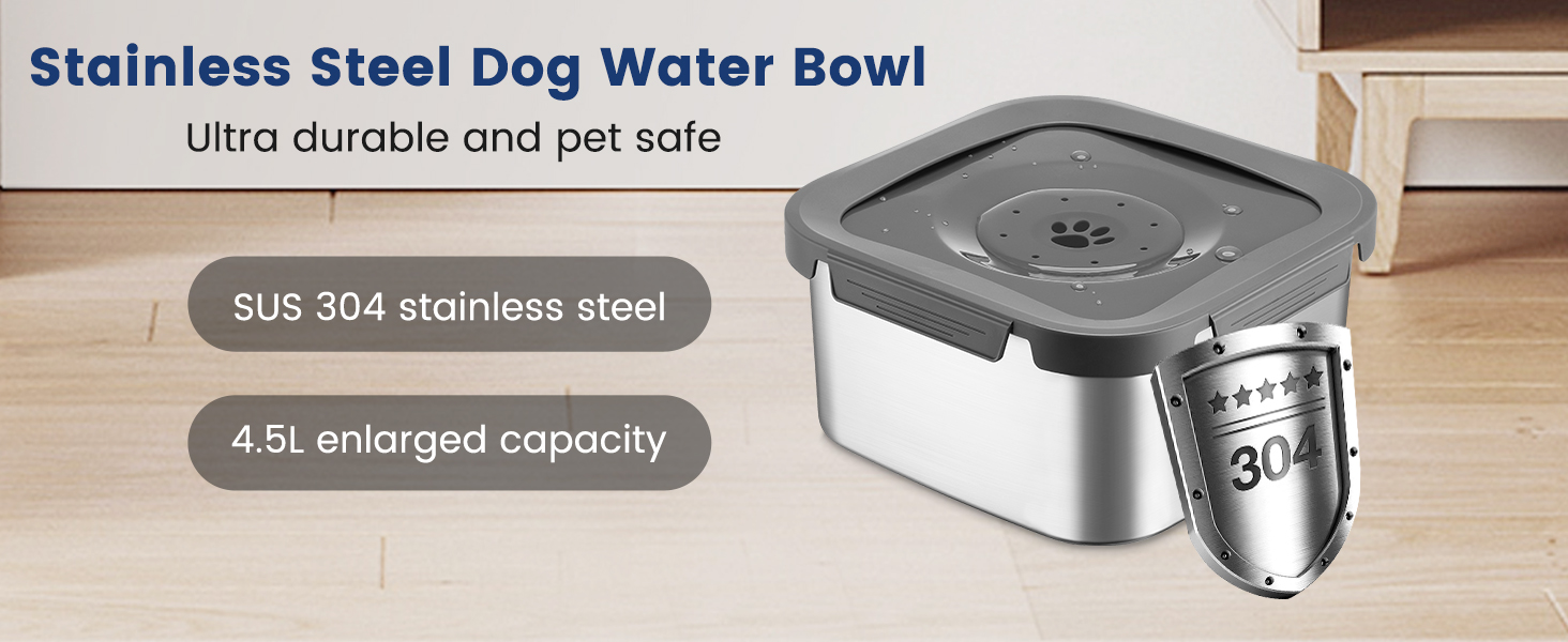 No Spill Dog Water Bowl