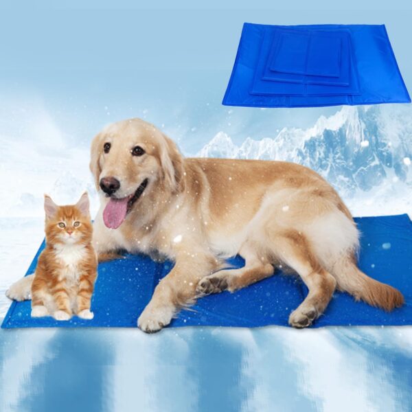 Pet Cooling Mat,Summer Kennel Bed Pad for All Dogs, Cats Portable&Breathable Pet Dog Cat Sleep Pad, Washable Pet Cool Mat Reusable for Kennel Sofa Bed Floor Car Seats Travel,Large