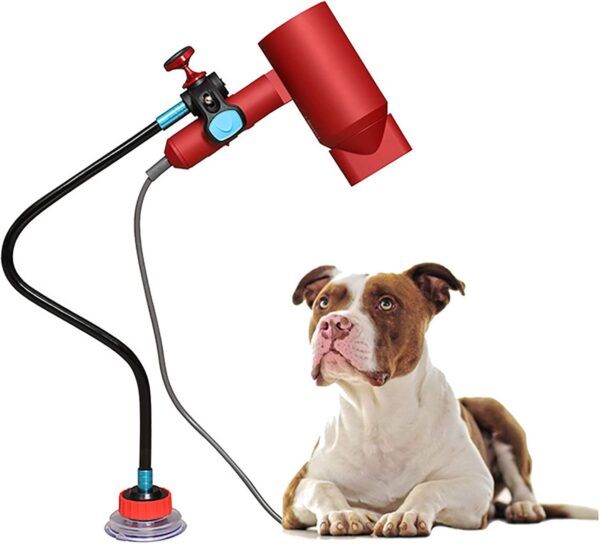 Pet Hair Dryer Holder with Suction Cup Magnetic 360 Degrees Rotatable Hands-Free Pet Hair Dryer Stand for Dog Cat Grooming Table