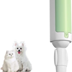 Pet Hair Remover Roller, Reusable Dog & Cat Fur Remover with Comfy Non-Slip Handle, Portable Pet Lint Roller with Self-Cleaning Base for Couch, Car Seat, Carpet, Bedding