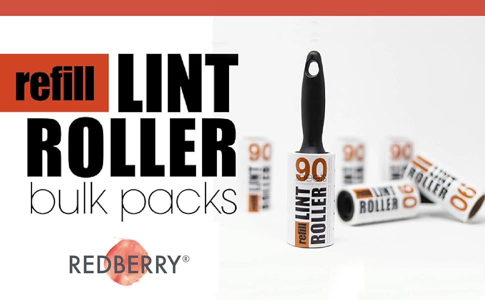 Lint rollers, Lint roller refills, Bulk Pack, 90 sheets, 