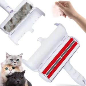 Reusable Pet Hair Remover, Easy to Use and Clean Pet Fur from Carpet, Furniture, Rugs, Stairs, Bedding and Sofas