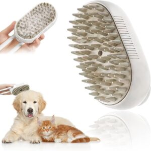 Steam cat brush - upgraded function rotating cat steam brush, suitable for cats and dogs rotating spray brush, steam pet brush