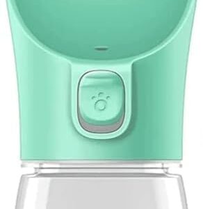 Tailwag Dog Water Bottle | Leak Proof Portable Water Dispenser | Water Container for Dog or Cat | Pet Feeder Bowl | Outdoor Travel Drinking Cup (Aquamarine) (Aquamarine, 300ml)