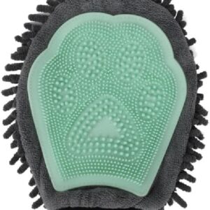 WUURAA Pet Bath Glove Dog Massage Glove Dog Hair Removal Brush Dog Grooming Brushes SheddingComb Dog Hair Removal Glove Shedding Comb For Short Hair Dogs