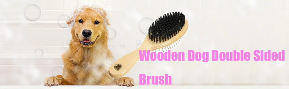 Wooden Dog Brush