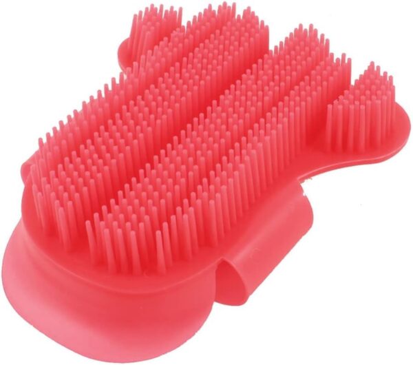 XYWHPGV Pet Soft Plastic Grooming Glove Bath Massage Brush, Hot Pink(6a6cc e9ef7 78539 a5fb8 9ce23 f17f5