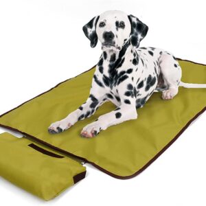 Zjyufy Dog Settle Mat Portable, Settle Mat For Dog, Waterproof Dog Bed, Indoor Outdoor Fleece Travel Blanket For Small Medium Large Dogs